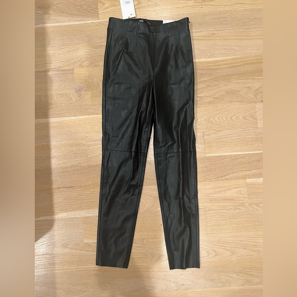 zara leather pants